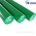 Varilla de acetal de color verde